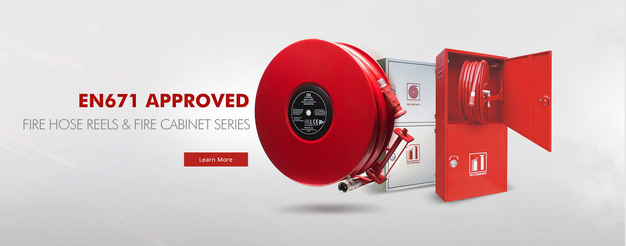 fire hose reel and cabinet